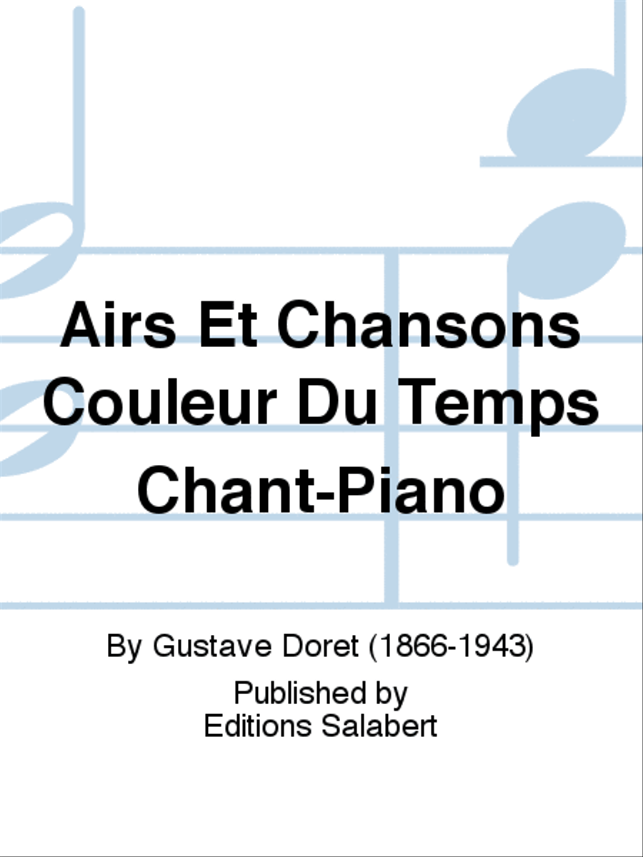 Airs Et Chansons Couleur Du Temps Chant-Piano Voice Solo scores gallery preview page 1