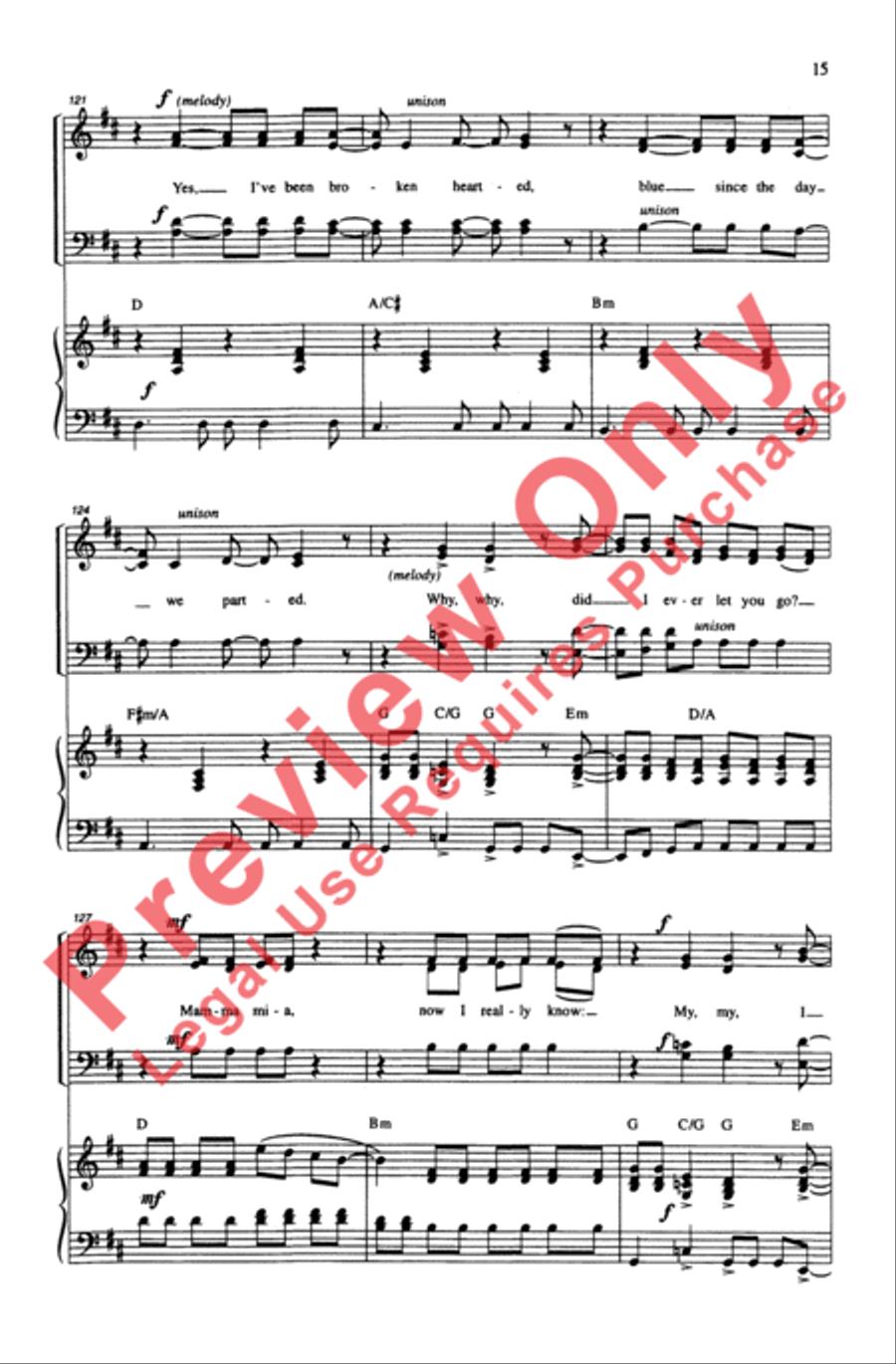 ABBA Forever! ABBA Forever! 4-Part scores gallery preview page 15