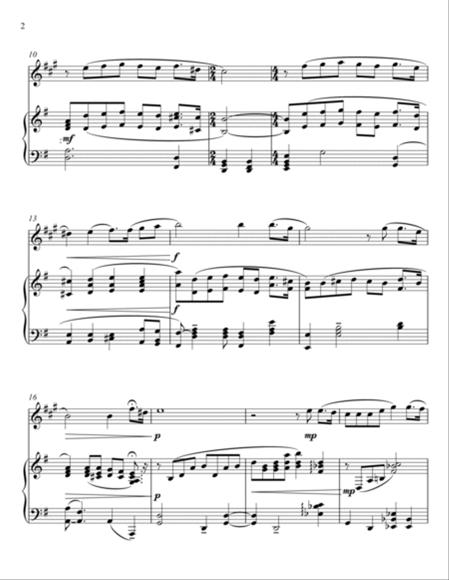 Giacomo Puccini - Nessun Dorma - Turandot (Tenor Saxophone Solo) Woodwind Duet scores gallery preview page 2