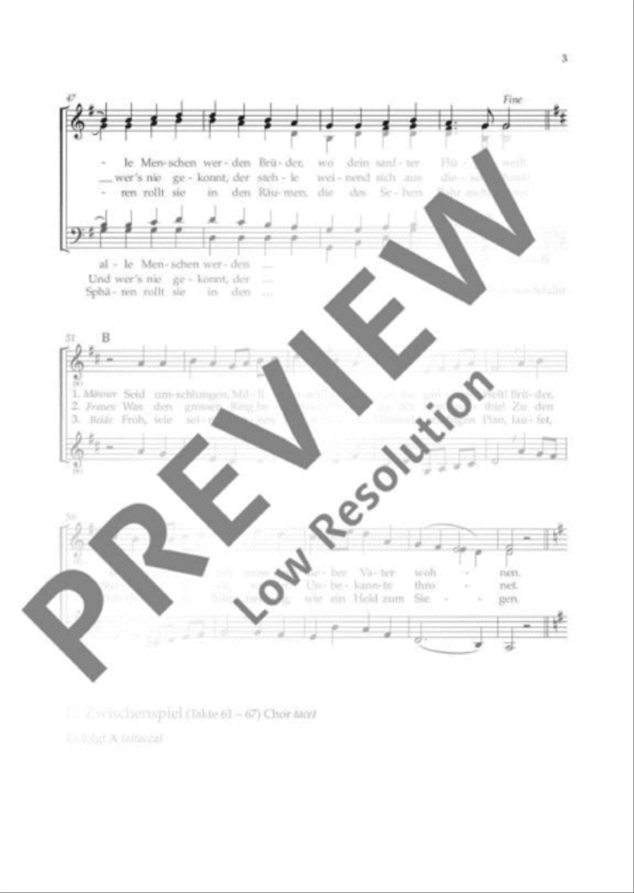 Praise to joy, the God descended 4-Part scores gallery preview page 4