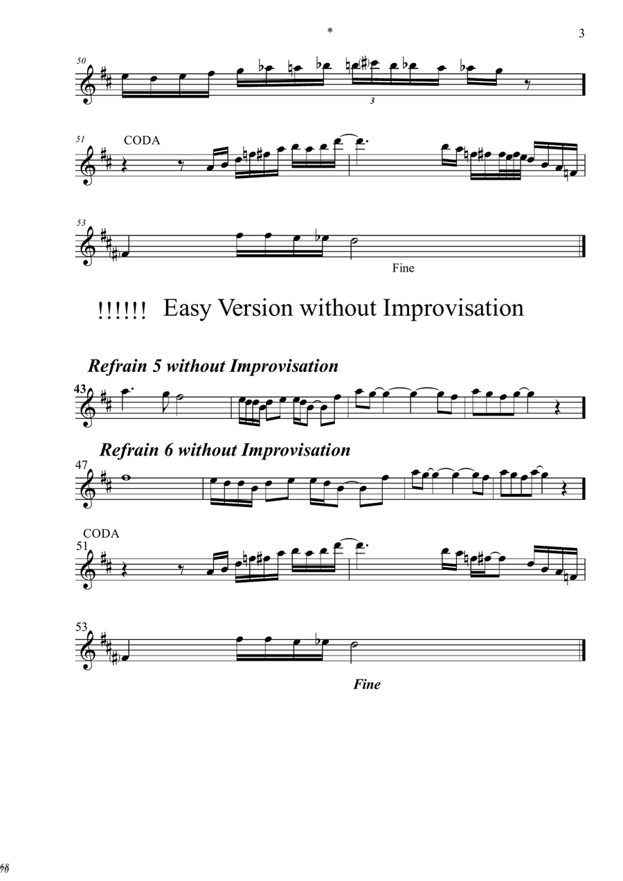 Without You Without You Alto Saxophone scores gallery preview page 3