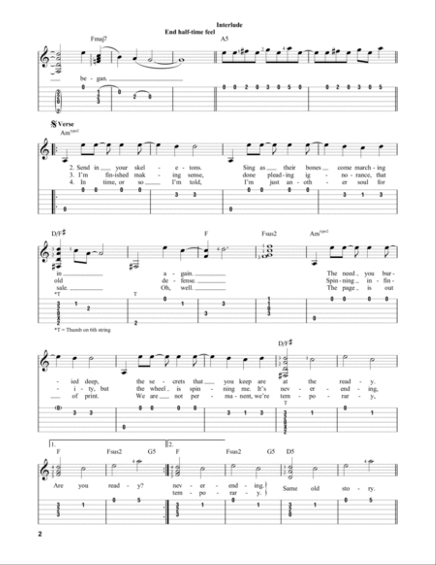 The Pretender Acoustic Guitar scores gallery preview page 2