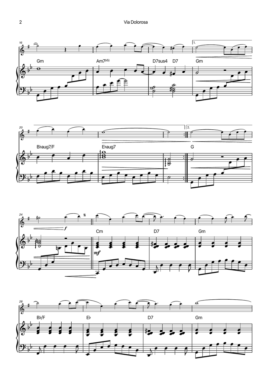 Via Dolorosa Chamber Music scores gallery preview page 2