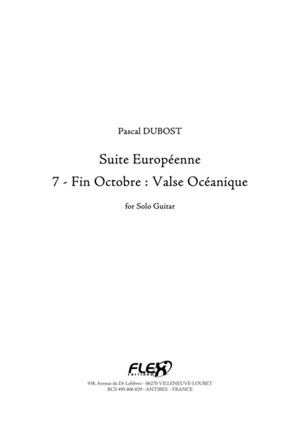 Suite Europeenne 7 - Fin Octobre: Valse Oceanique image number null