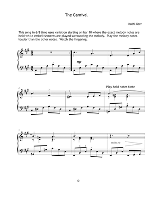 Piano solo late intermediate - "Carnival"