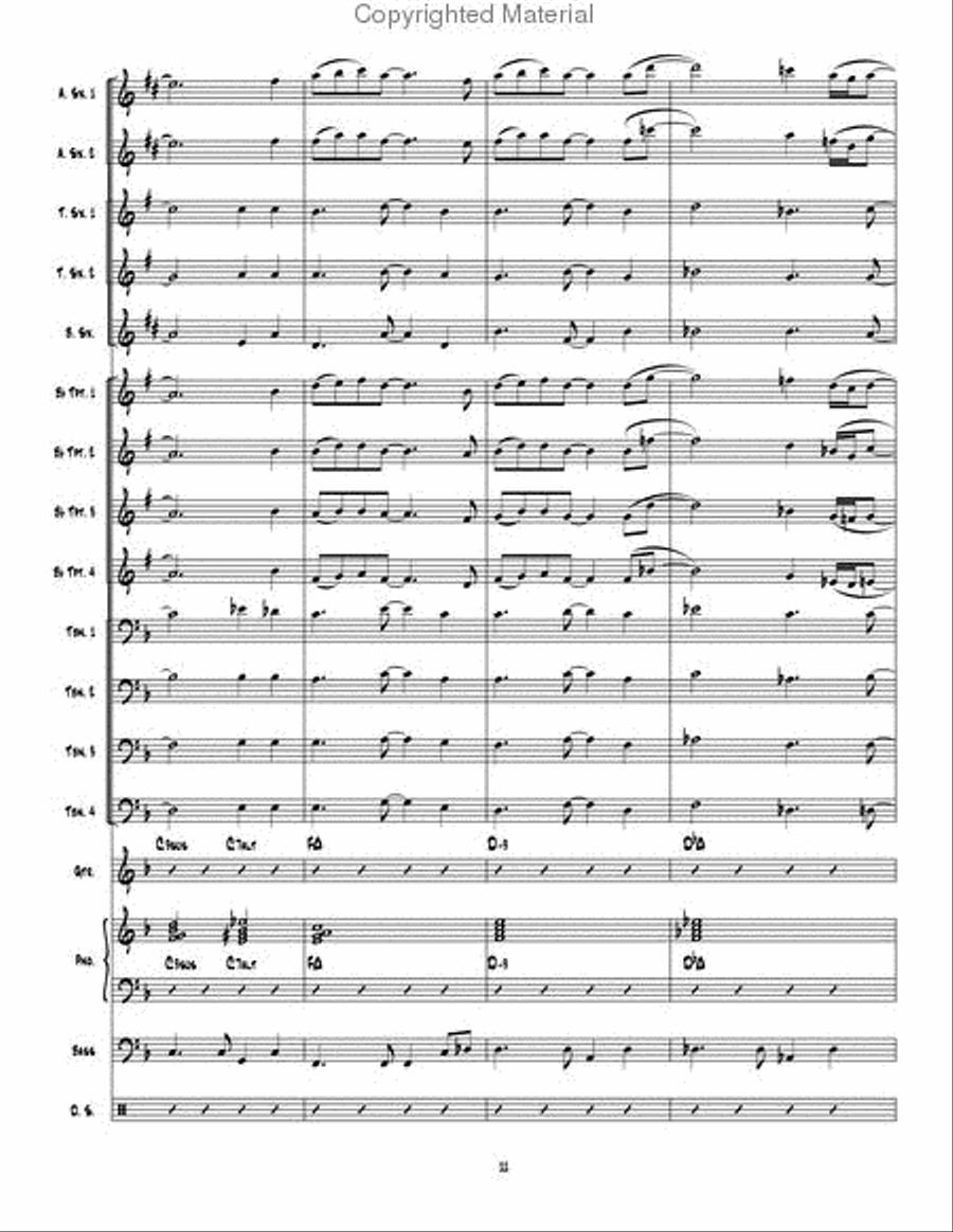 Man Ain't Said My Name Man Ain't Said My Name Jazz Ensemble scores gallery preview page 12