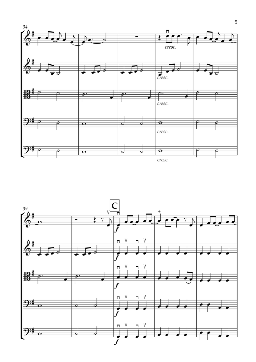 A Million Dreams String Orchestra scores gallery preview page 5