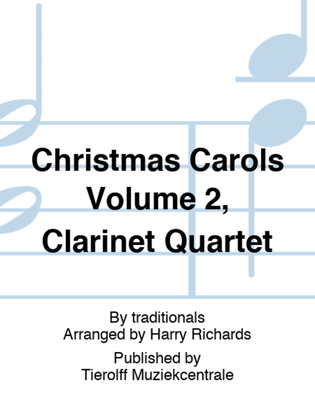 Christmas Carols Volume 2, Clarinet Quartet