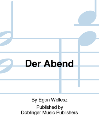 Book cover for Der Abend