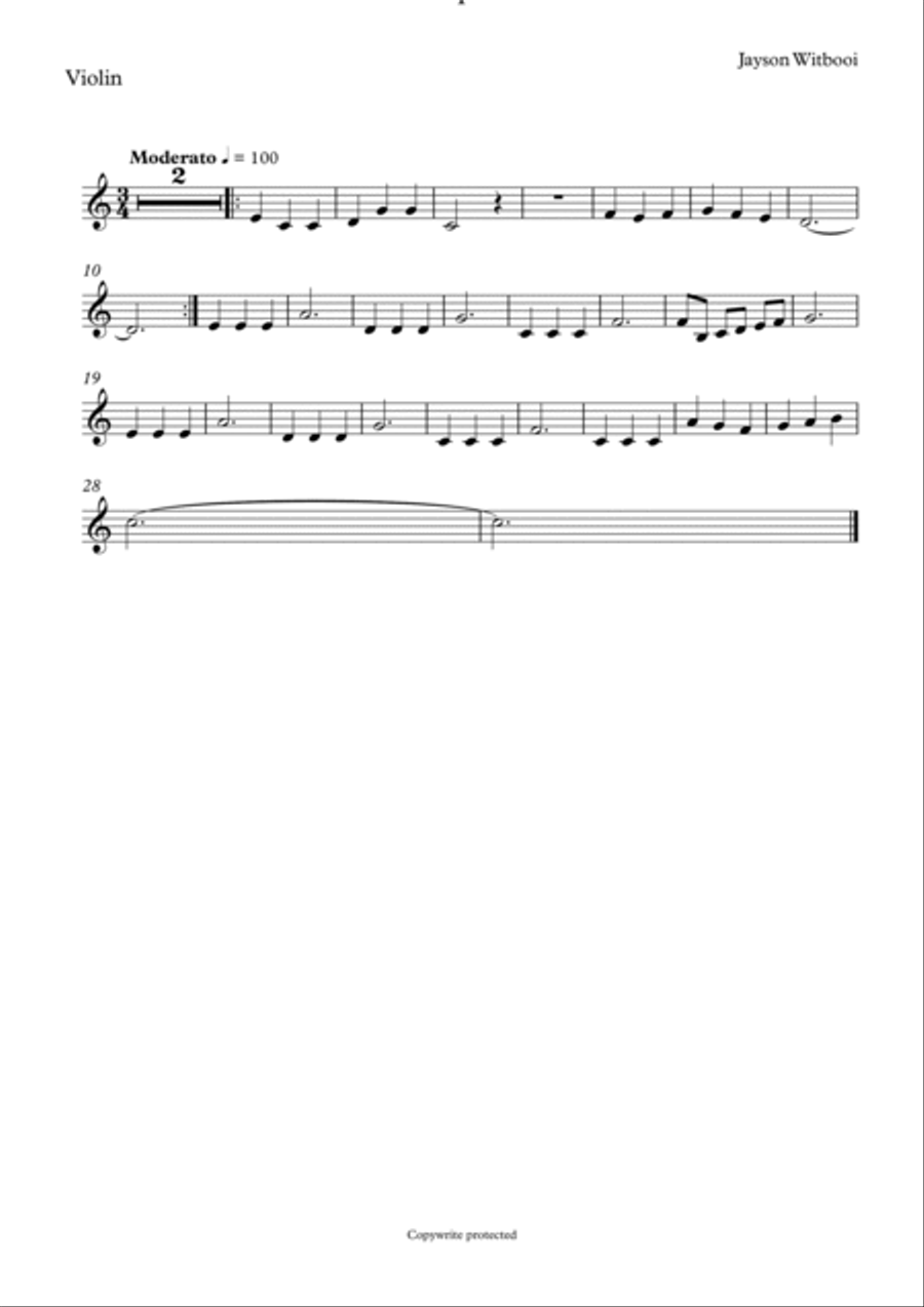Guitar Trio I mov Moderato Small Ensemble scores gallery preview page 4