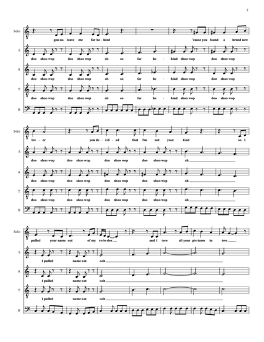 One More Minute One More Minute 4-Part scores gallery preview page 2
