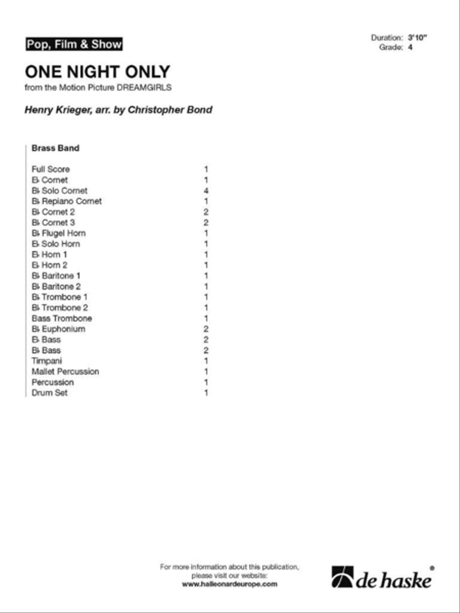 One Night Only Brass Band scores gallery preview page 2