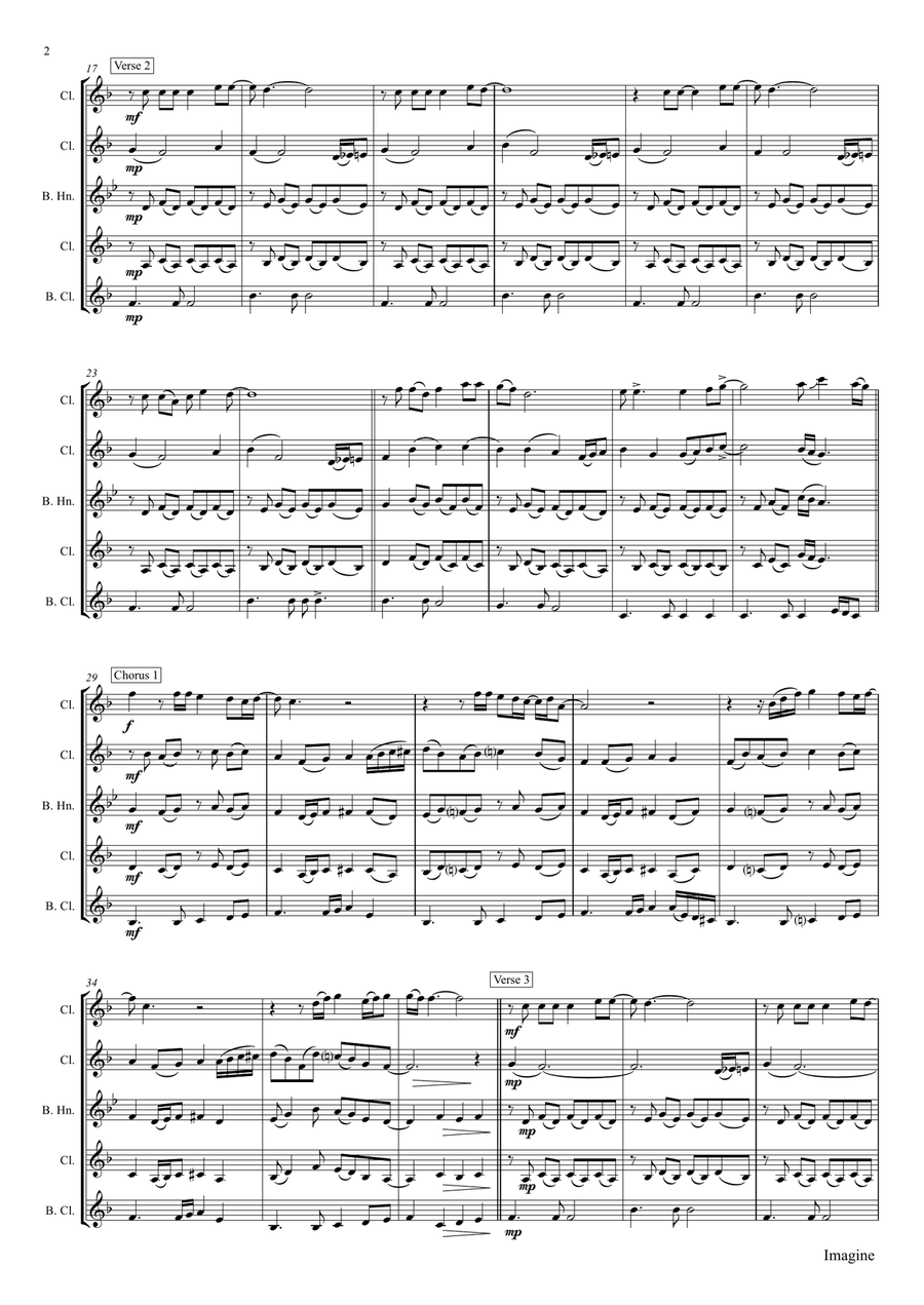 Imagine Woodwind Ensemble scores gallery preview page 2