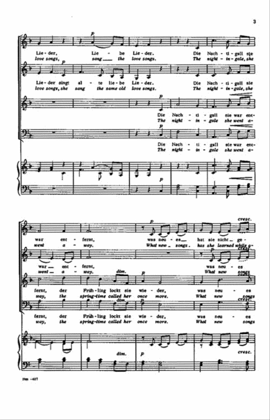 Die Nachtigall 4-Part scores gallery preview page 3
