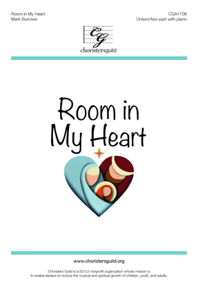 Book cover for Room in My Heart - Unison/two-part