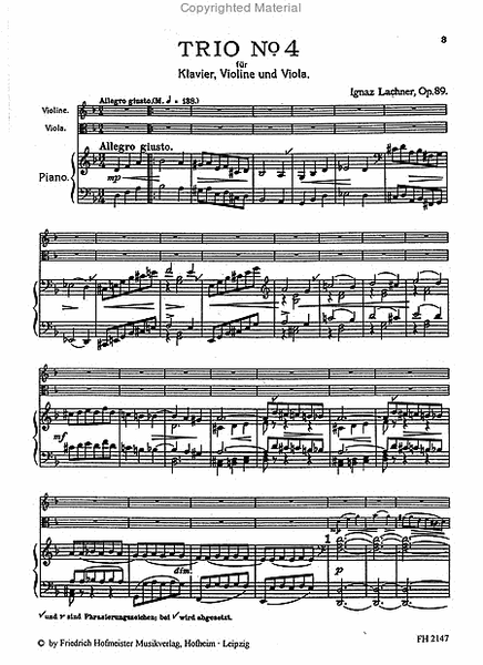 Trio Nr. 4 d-Moll, op. 89