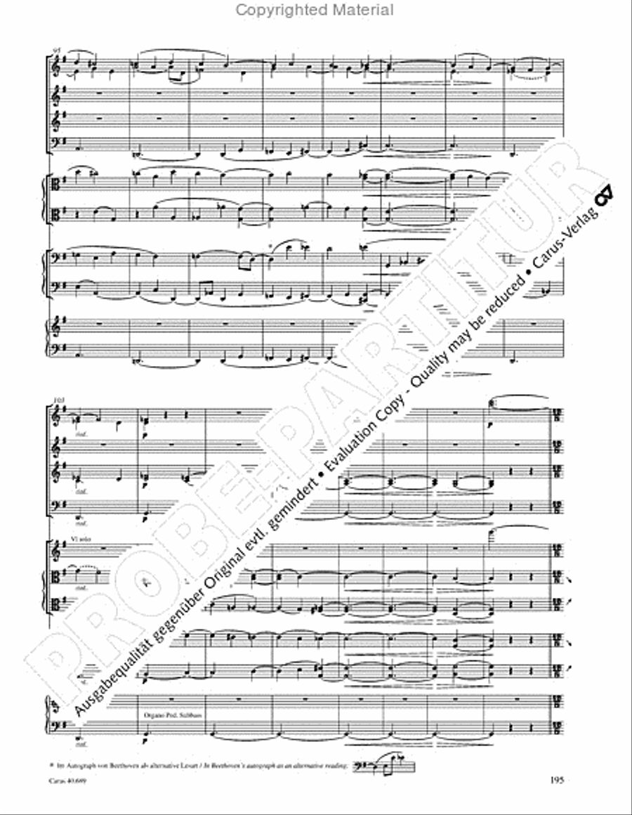 Missa solemnis Missa solemnis 4-Part scores gallery preview page 211