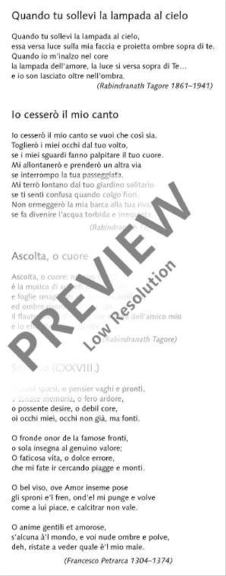 Liriche Liriche Tenor Voice scores gallery preview page 5