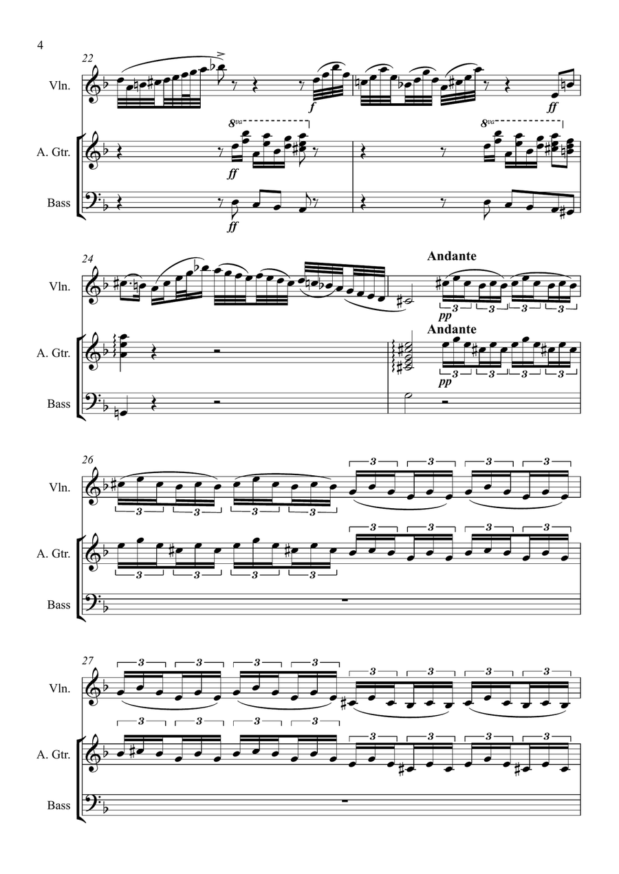 Toccata and Fugue in D minor (BWV 565) Small Ensemble scores gallery preview page 4