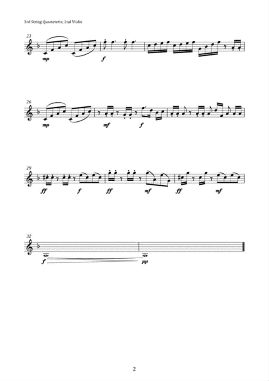 String Quartetette No 3 String Quartet scores gallery preview page 4