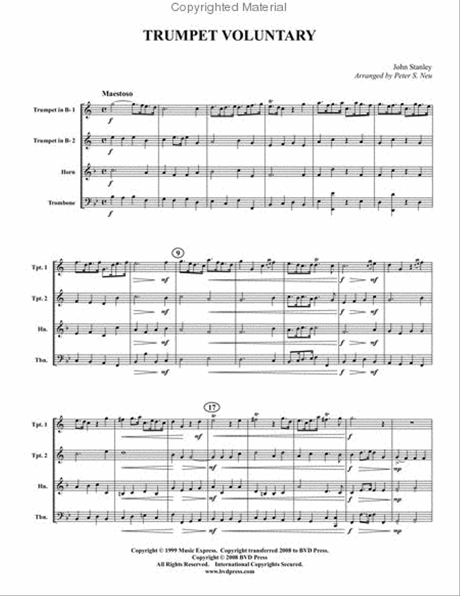 Festive Brass Album Brass Quartet scores gallery preview page 16