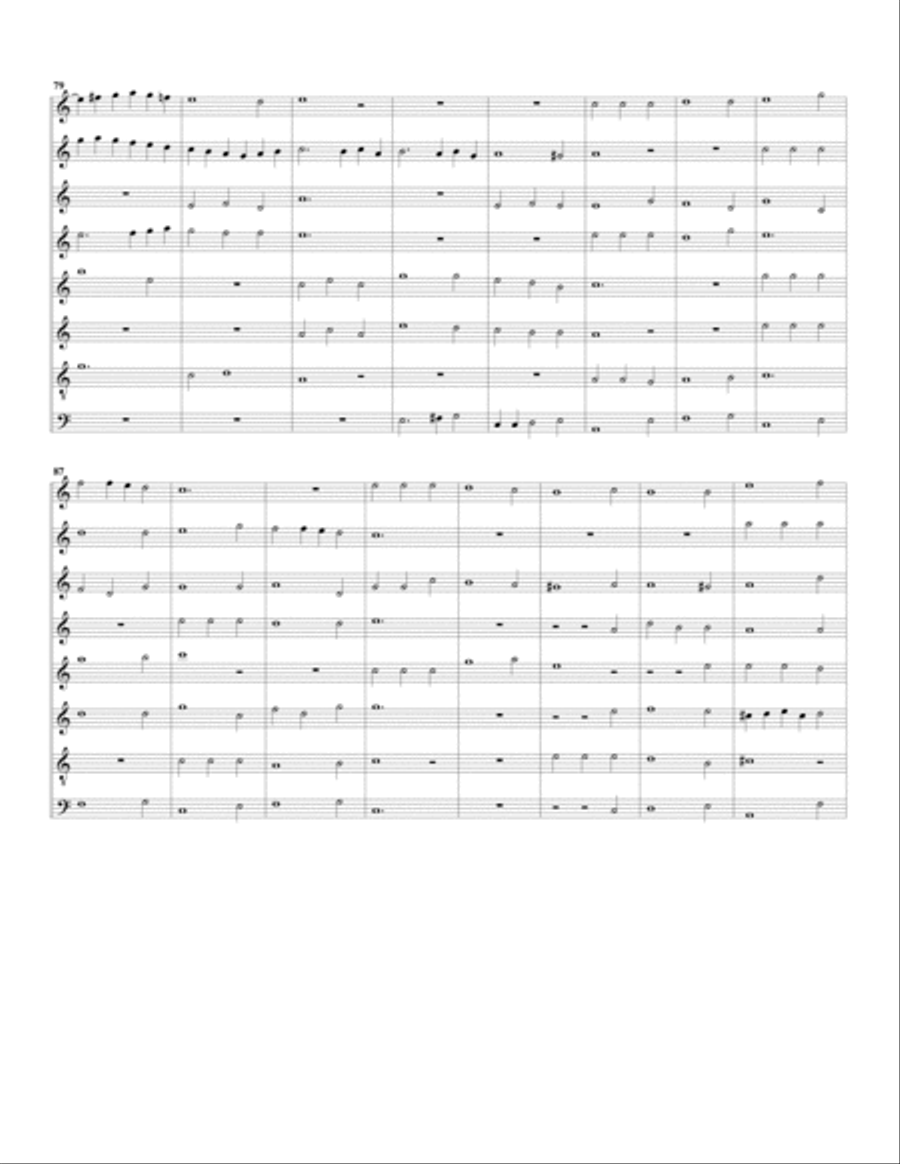 Canzon no.9 a8 (1615) (arrangement for 8 recorders) Recorder scores gallery preview page 6