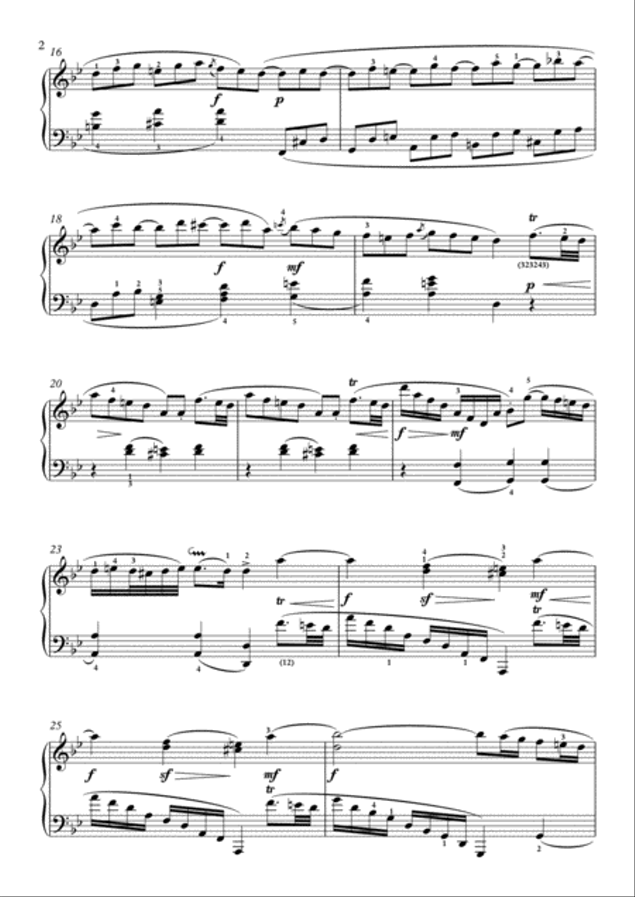 Scarlatti-Sonata in B-Major L.47 K.439(piano) Piano Solo scores gallery preview page 3