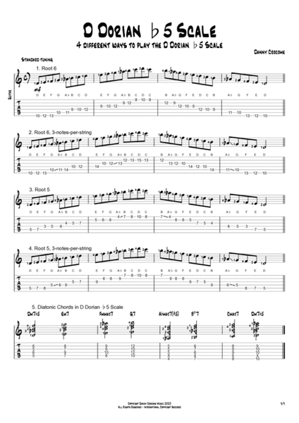 The Modes of C Harmonic Major (Scales for Guitarists)