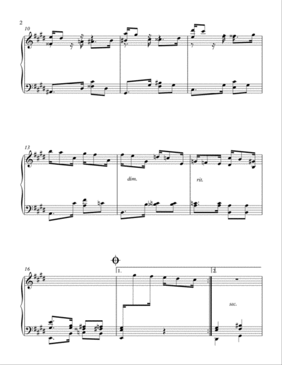 NOVE DE JULHO Piano Solo scores gallery preview page 2