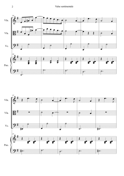 Valse sentimentale Op.51, No.6 image number null
