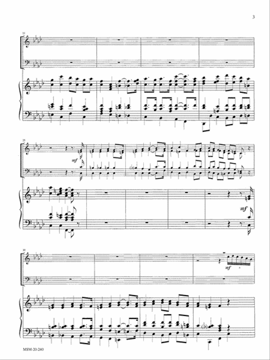 March of the Three Kings March of the Three Kings Organ scores gallery preview page 3