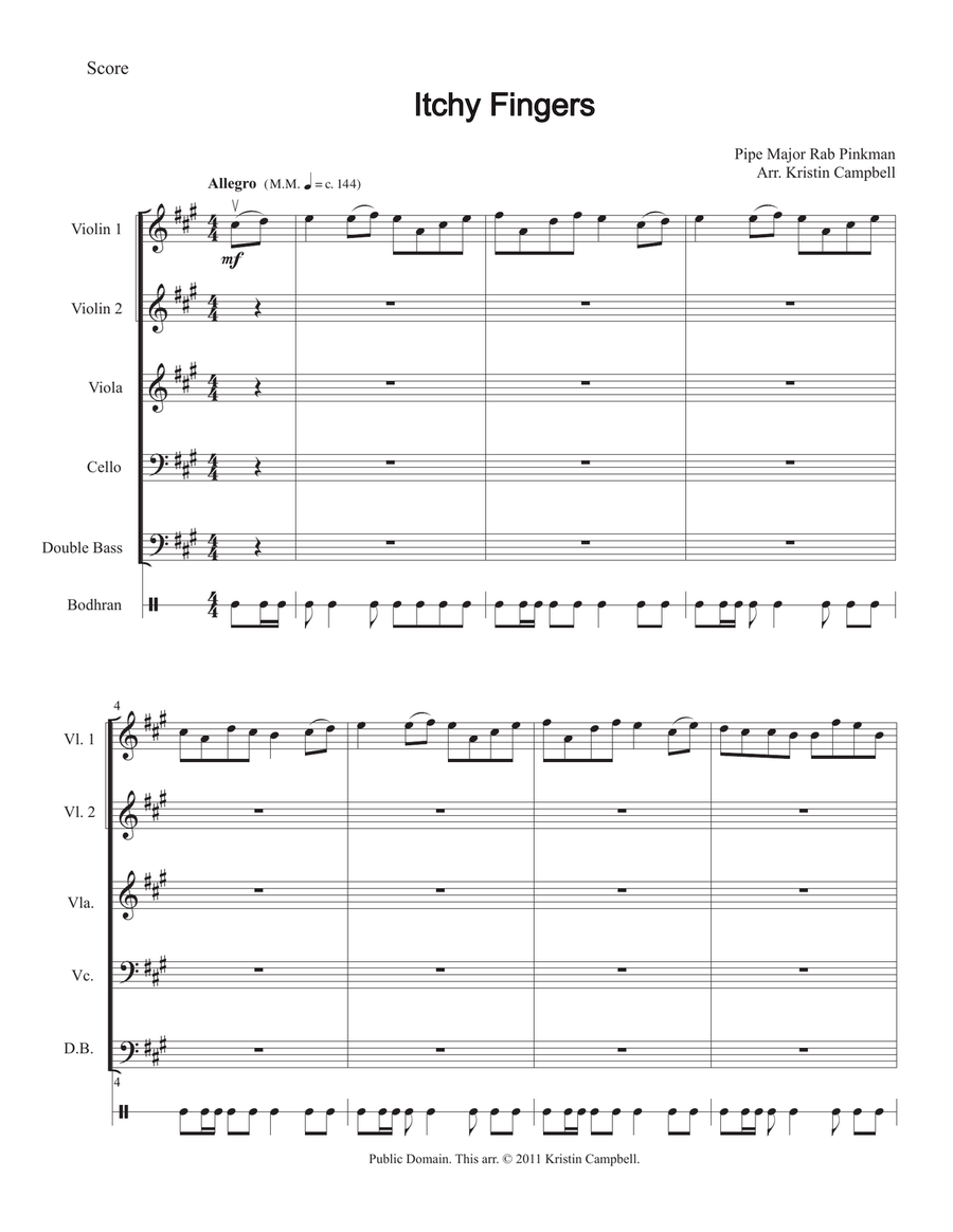 Itchy Fingers String Orchestra scores gallery preview page 2