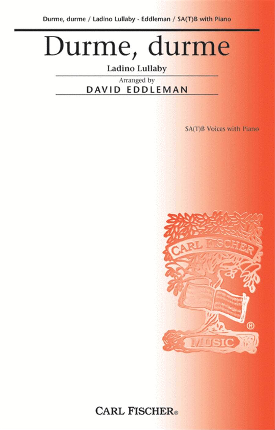 Durme, Durme 4-Part scores gallery preview page 1