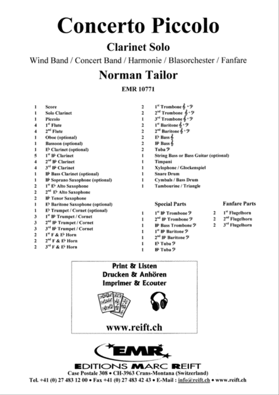 Concerto Piccolo Concert Band scores gallery preview page 2