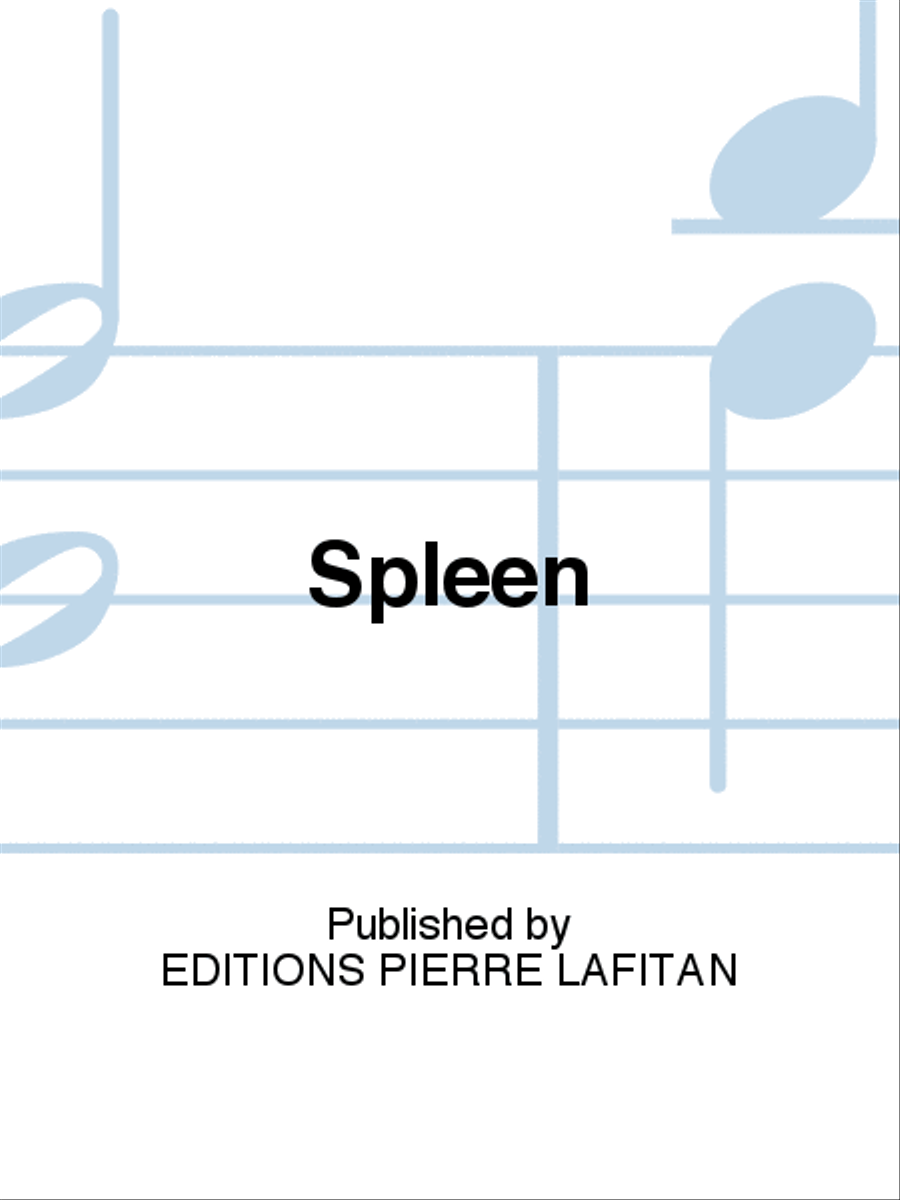 Spleen Guitar scores gallery preview page 1