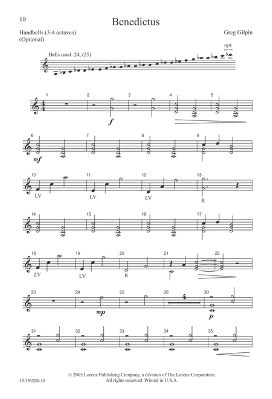 Benedictus Benedictus 2-Part scores gallery preview page 10