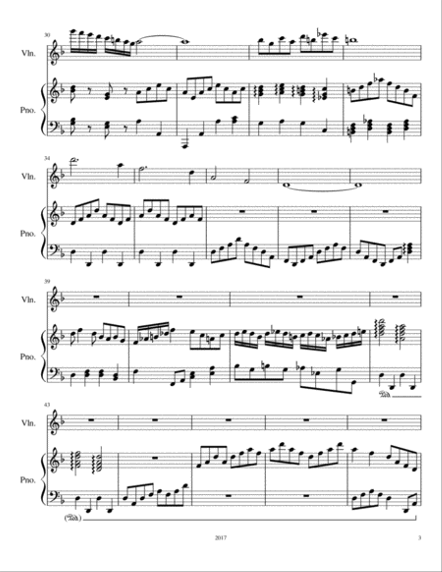 Bride of the Night Violin Solo scores gallery preview page 3