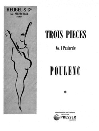 Book cover for Trois Pieces - No. 1 Pastorale
