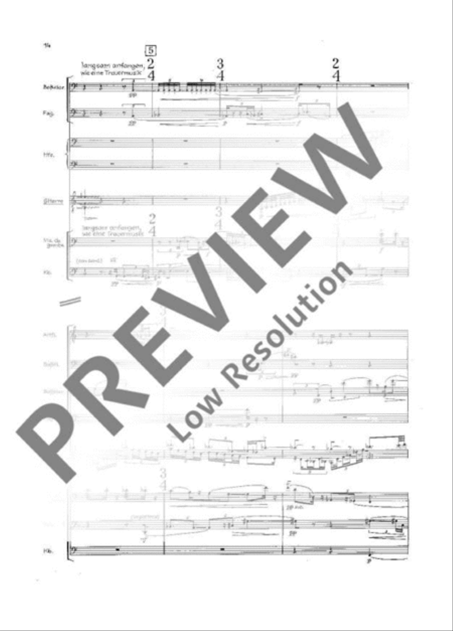 Ode an eine Äolsharfe Ode an eine Äolsharfe Bassoon scores gallery preview page 21