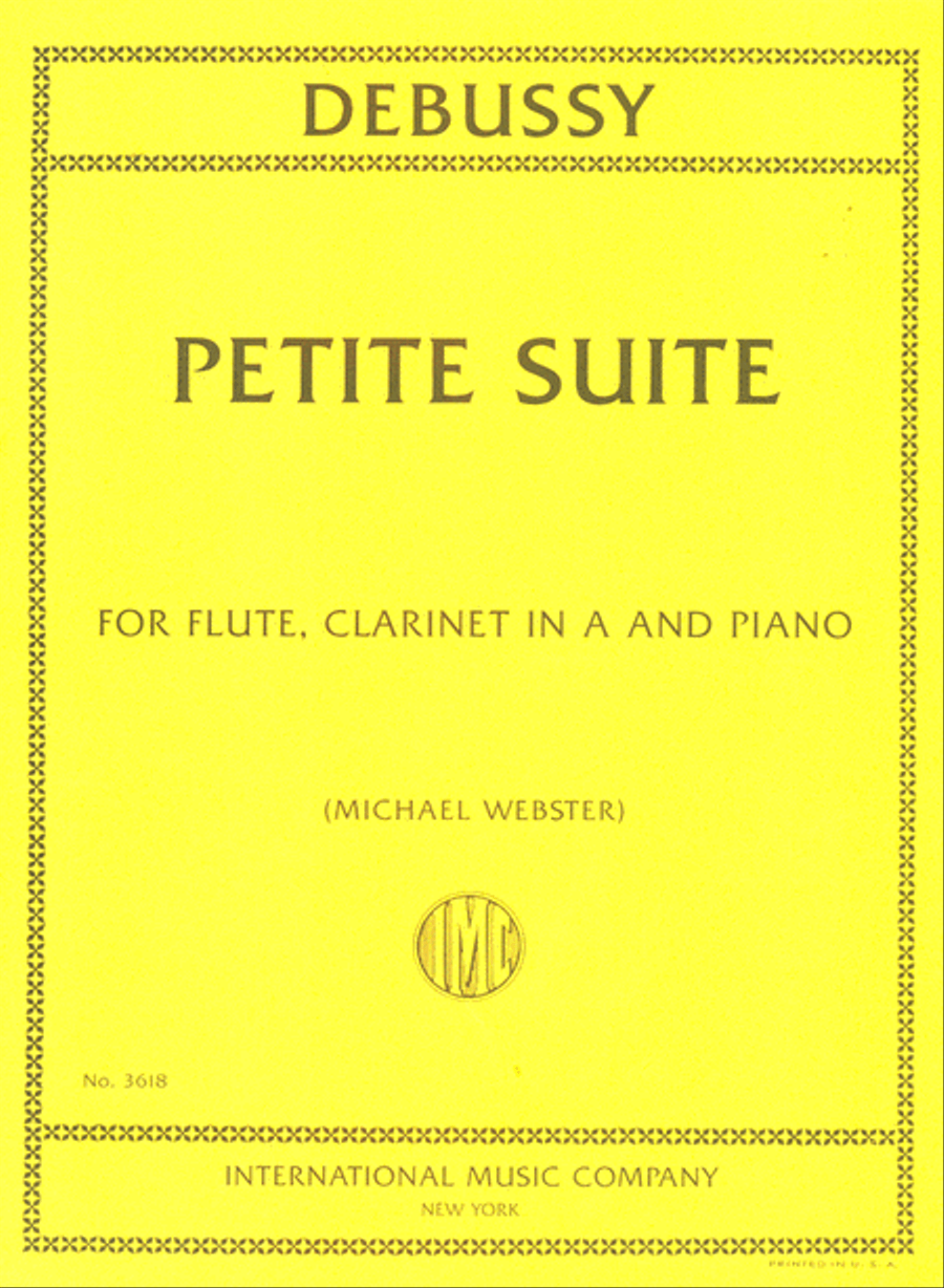 Petite Suite For Flute, Clarinet In A And Piano A Clarinet scores gallery preview page 1