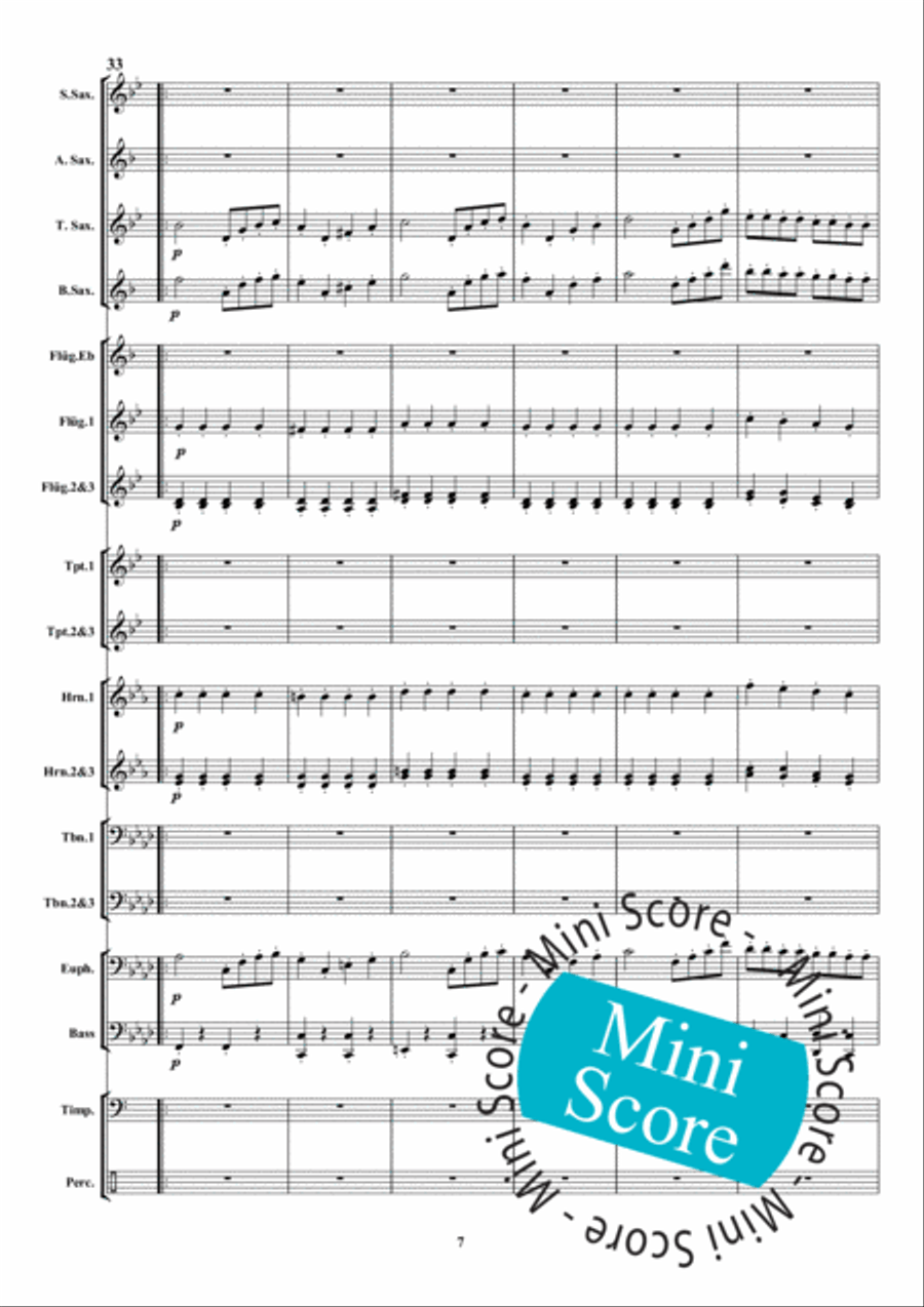 Danse des Sauvages Fanfare Band scores gallery preview page 13