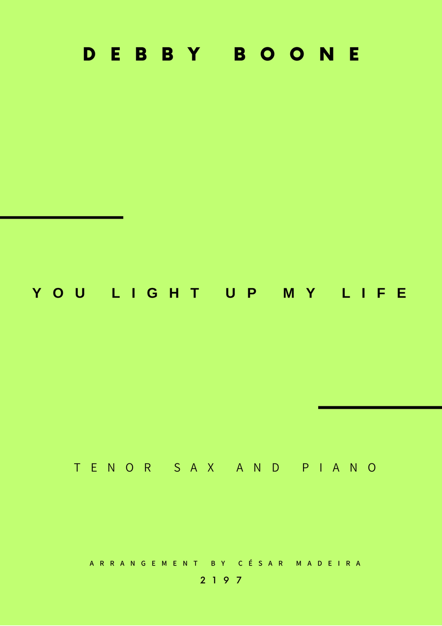You Light Up My Life Tenor Saxophone scores gallery preview page 1
