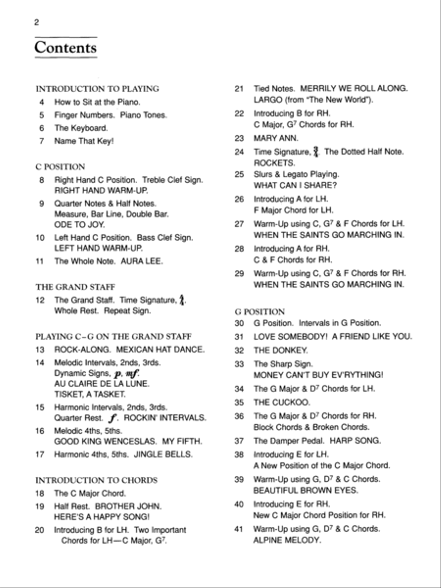 Alfred's Basic Adult Piano Course Lesson Book, Book 1 Piano Method scores gallery preview page 2
