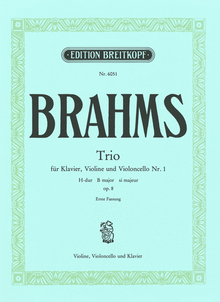 Piano Trio No. 1 in B major Op. 8