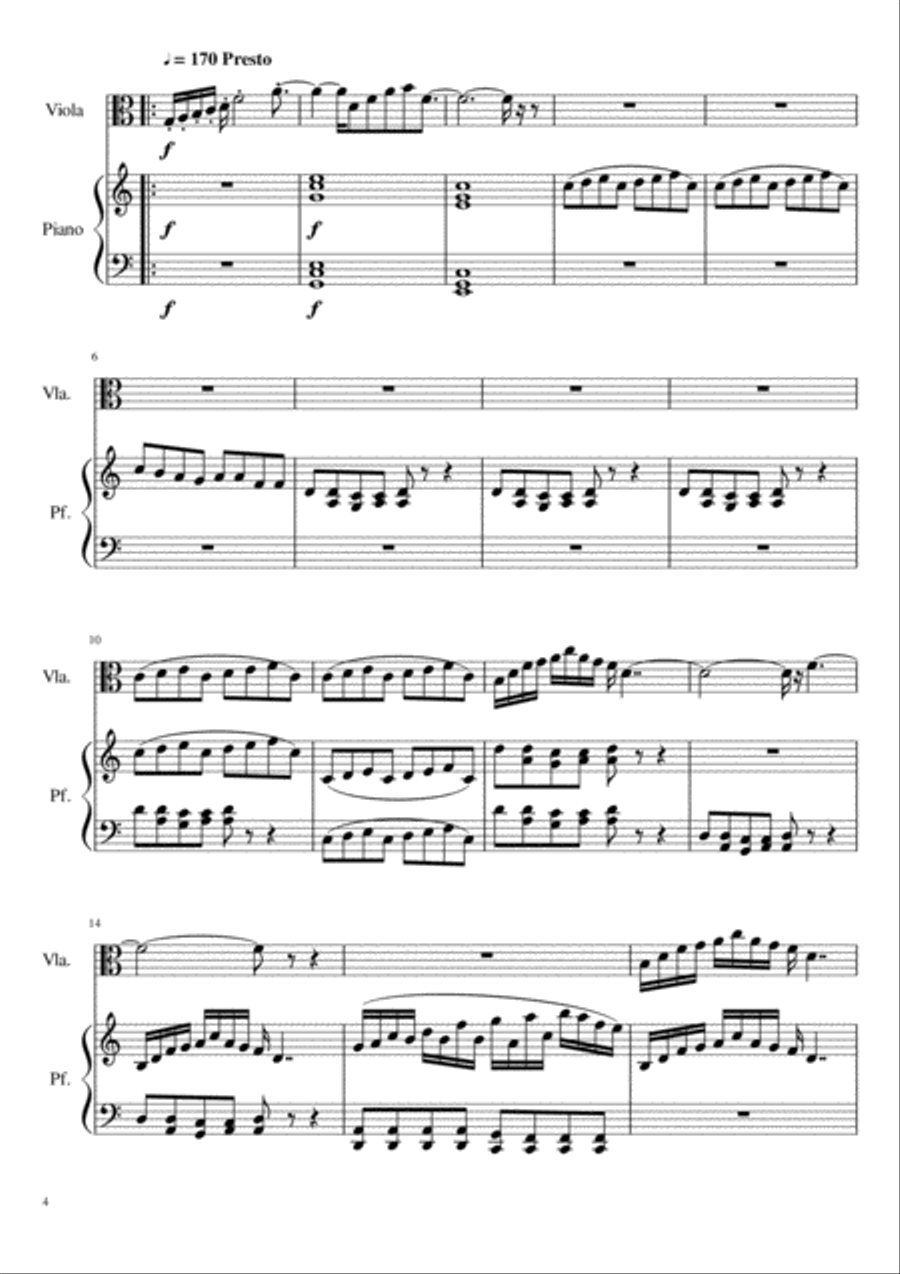 Capriccio per viola solo Capriccio per viola solo Viola Solo scores gallery preview page 4