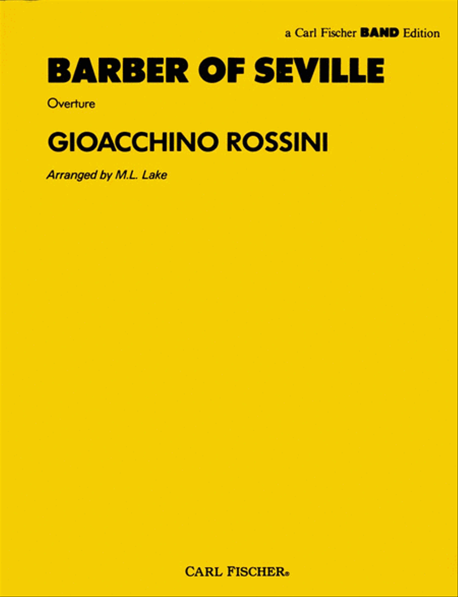 The Barber of Seville Overture Concert Band scores gallery preview page 1