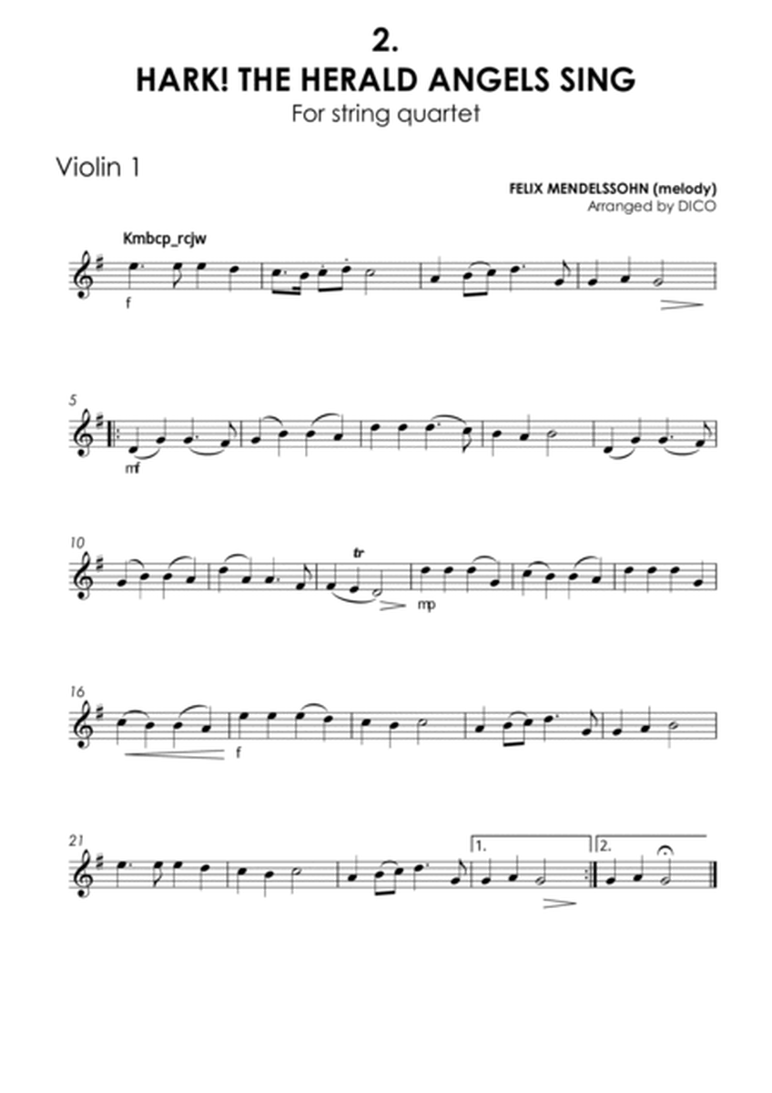 10 Christmas Carols for String Quartet, Vol. 1 - Violin 1 (lead) image number null