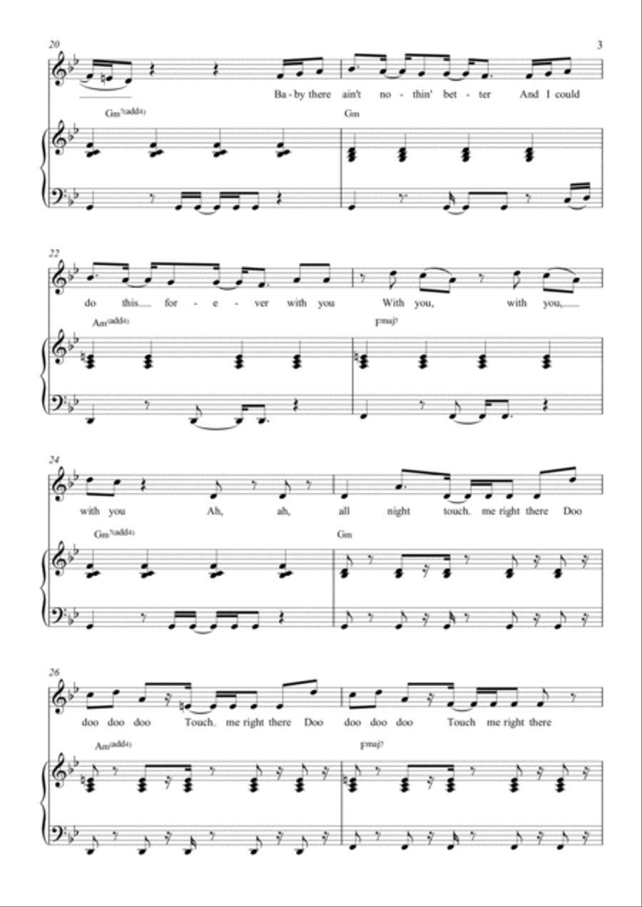 Tension Piano, Vocal, Guitar scores gallery preview page 3