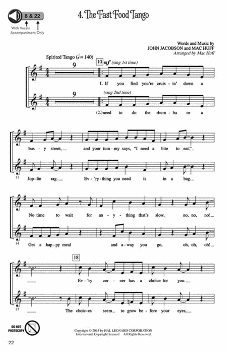 Let's Eat! Choir scores gallery preview page 3