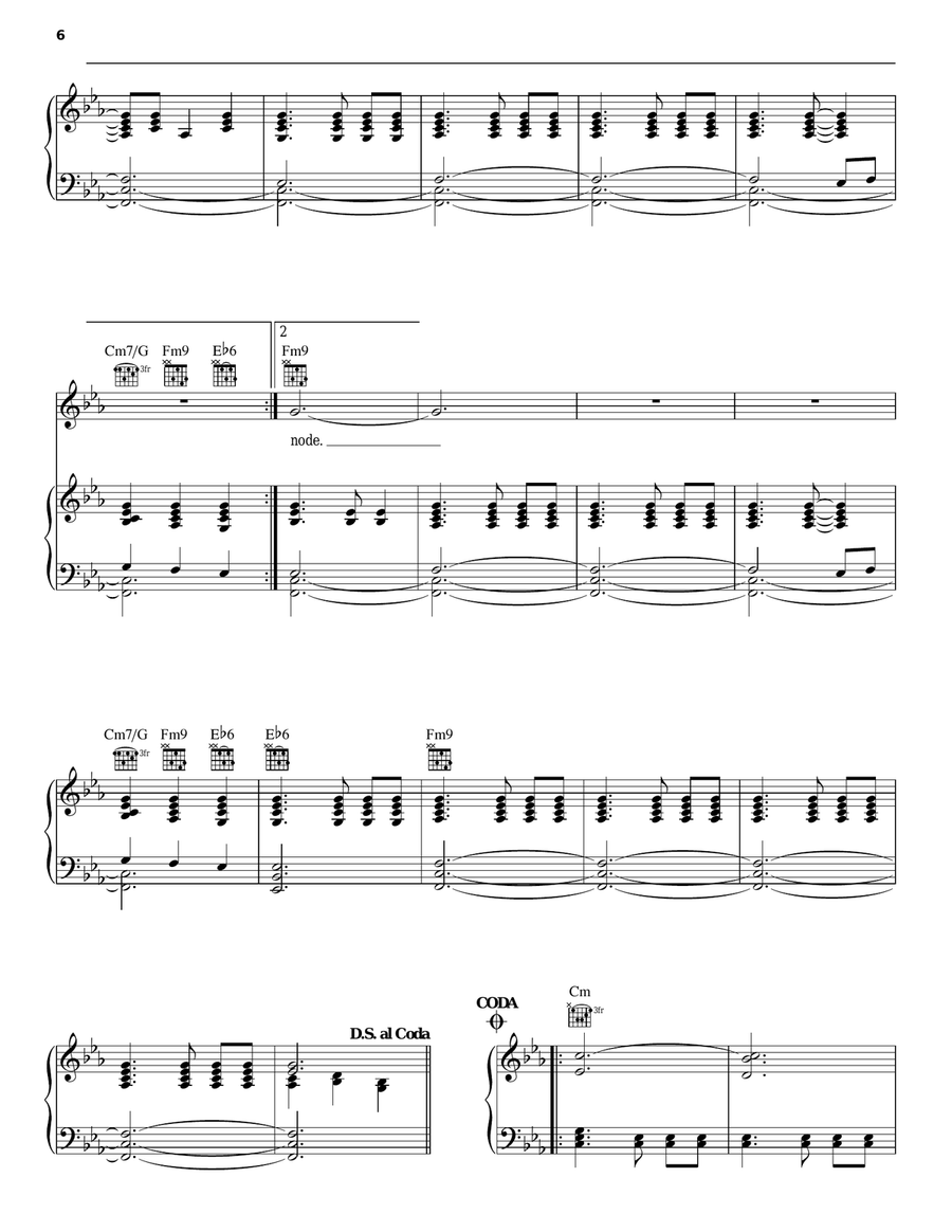 Rosyln Piano, Vocal, Guitar scores gallery preview page 6